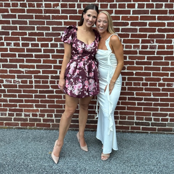 WORN ONCE - LoveShackFancy Floral Bubble Mini Dress - Picture 2 of 3